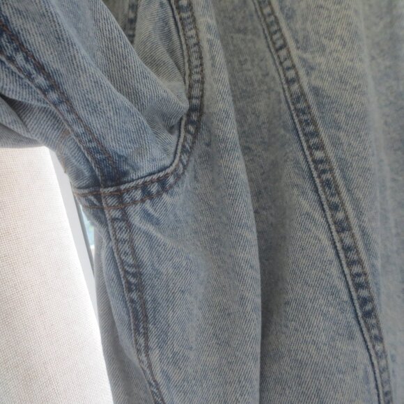 Bluenotes Deliberately Distressed Acid Washed Women's Denim Jean Jacket - Size M - Picture 11 of 13